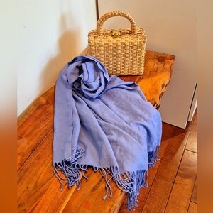 Lilac 90%Cashmere 10%silk Fringe  Pashmina Scarf  Spring And Summer Best Friend